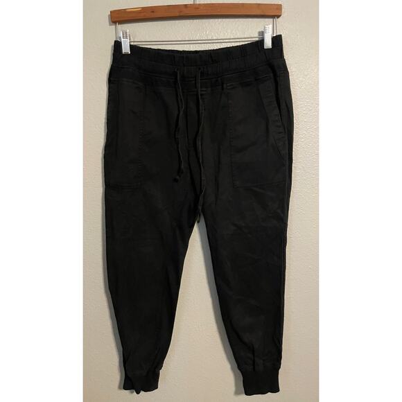 James Perse Pants Mens Large Black Jogger Drawstring Casual WHVJ1677 Cotton